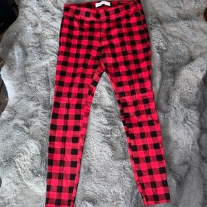 OLD NAVY PLAID LEGGINGS SIZE M